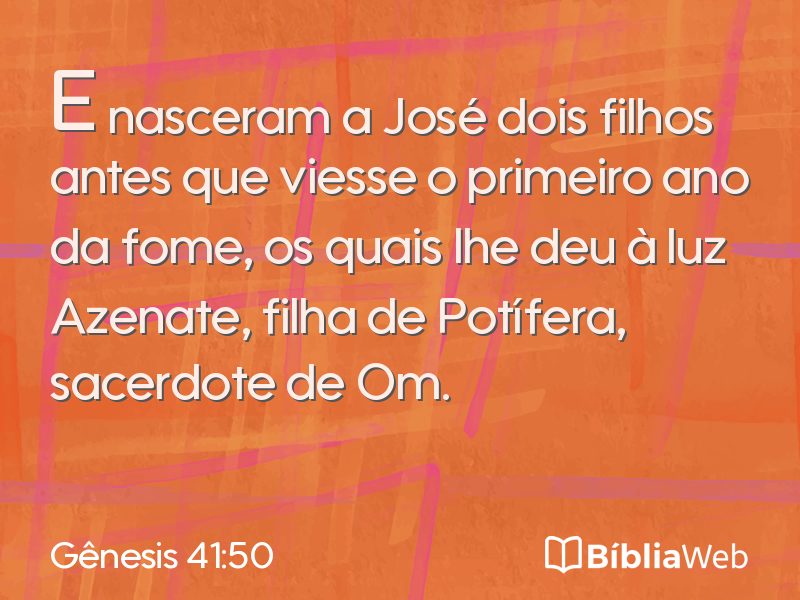 Gênesis 41:50 em imagem para compartilhar