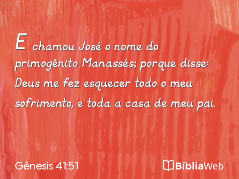 Gênesis 41:51 em imagem para compartilhar