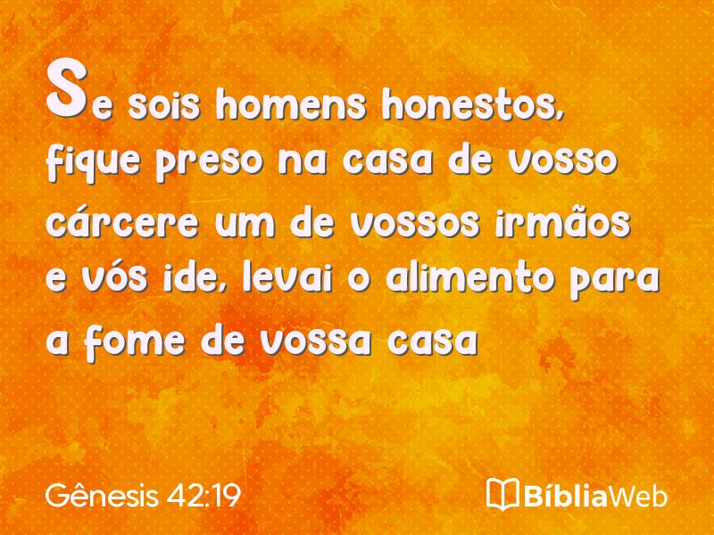 Gênesis 42:19 em imagem para compartilhar