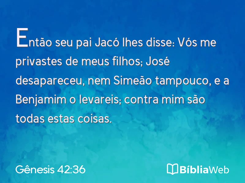 Gênesis 42:36 em imagem para compartilhar