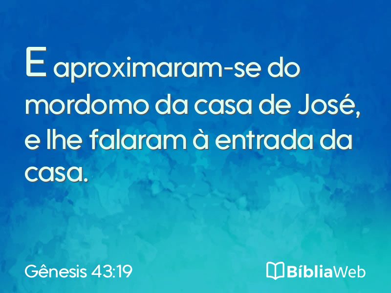 Gênesis 43:19 em imagem para compartilhar
