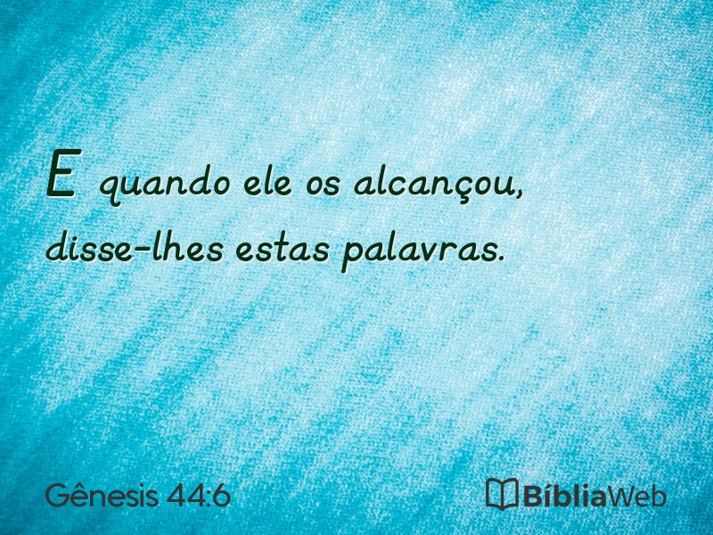 Gênesis 44:6 em imagem para compartilhar
