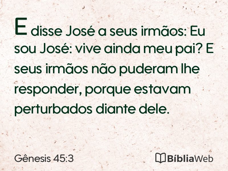 Gênesis 45:3 em imagem para compartilhar