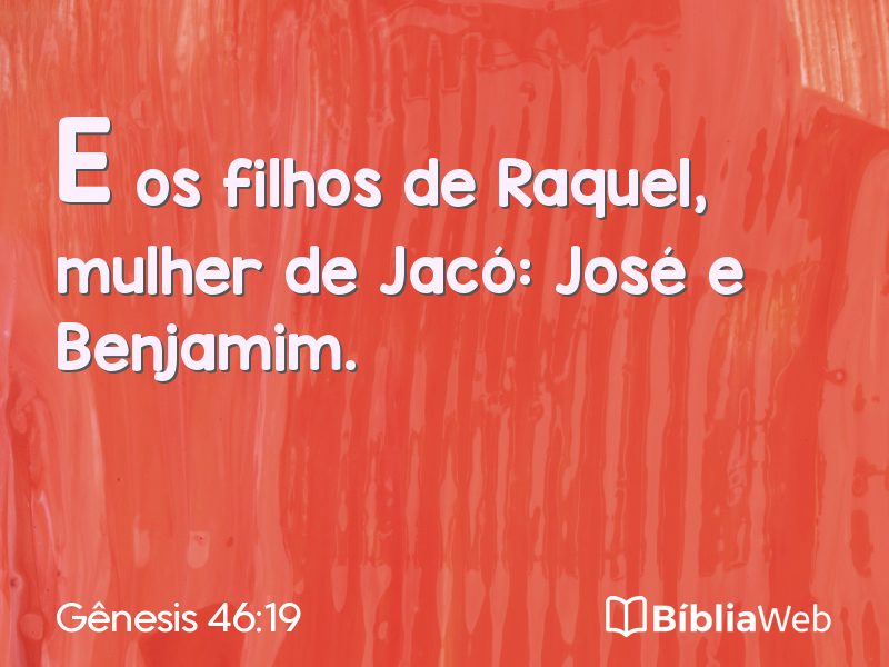 Gênesis 46:19 em imagem para compartilhar
