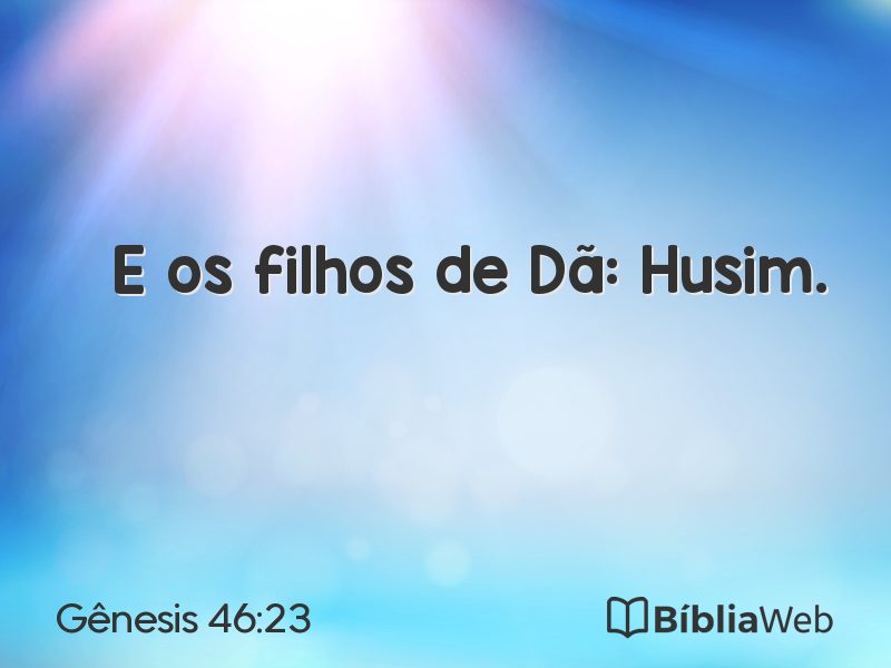 Gênesis 46:23 em imagem para compartilhar