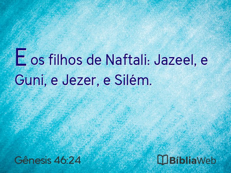 Gênesis 46:24 em imagem para compartilhar