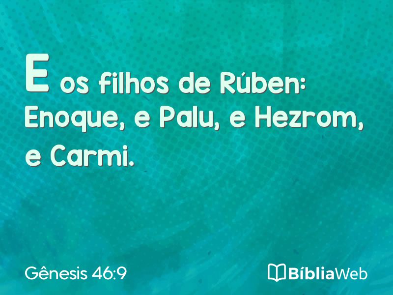 Gênesis 46:9 em imagem para compartilhar
