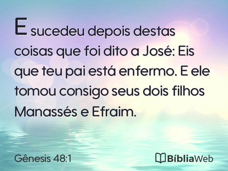 Gênesis 48:1 em imagem para compartilhar