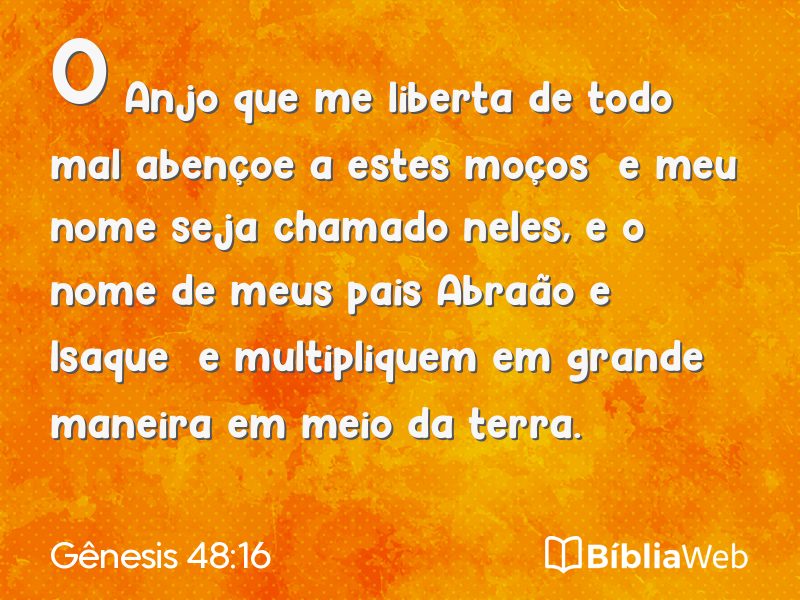 Gênesis 48:16 em imagem para compartilhar