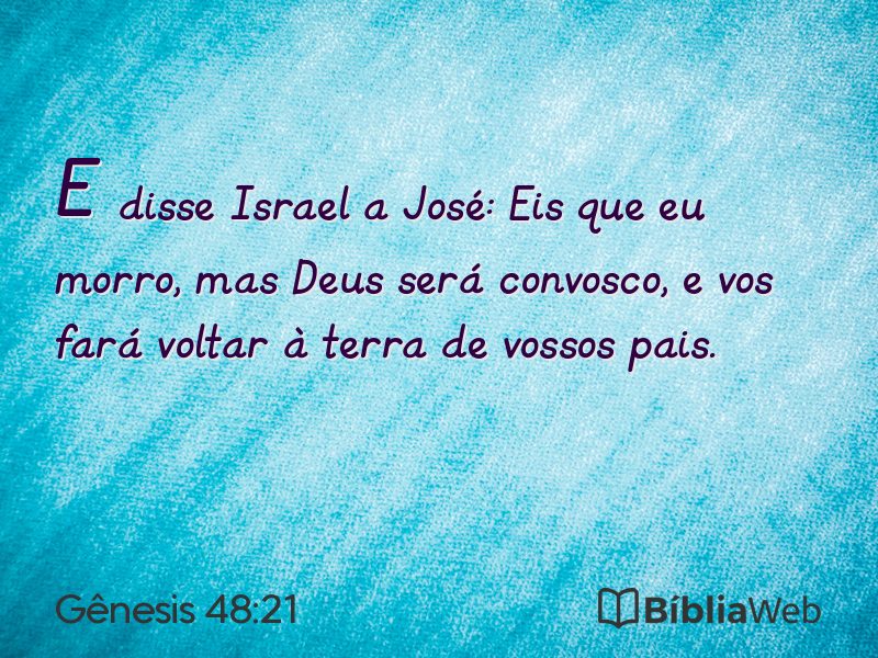 Gênesis 48:21 em imagem para compartilhar