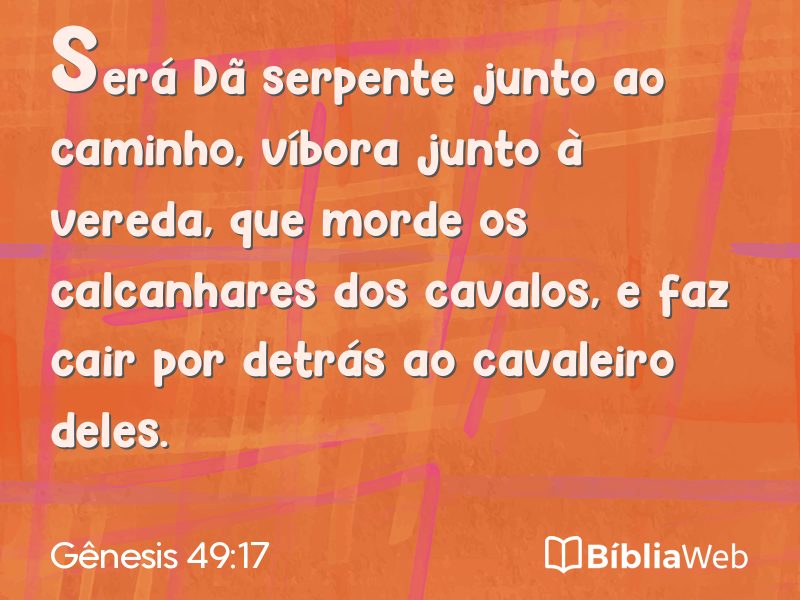 Gênesis 49:17 em imagem para compartilhar