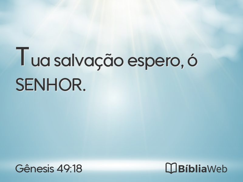Gênesis 49:18 em imagem para compartilhar