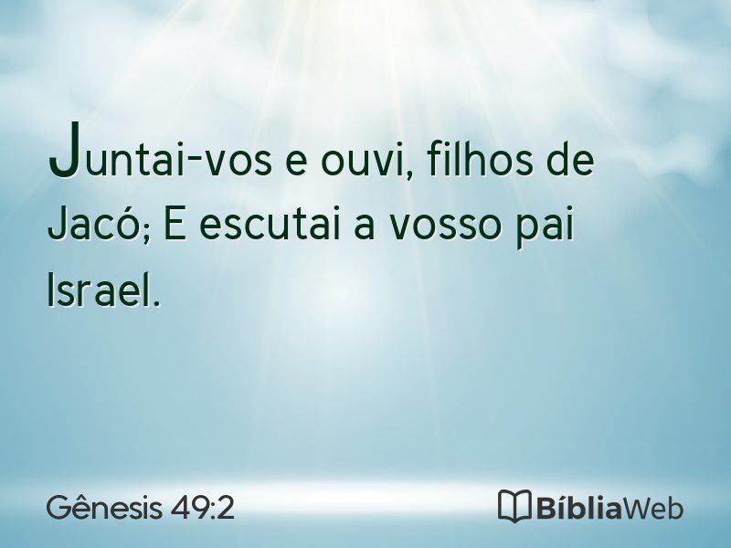 Gênesis 49:2 em imagem para compartilhar