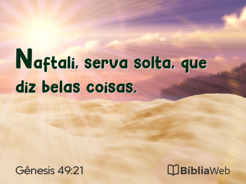 Gênesis 49:21 em imagem para compartilhar