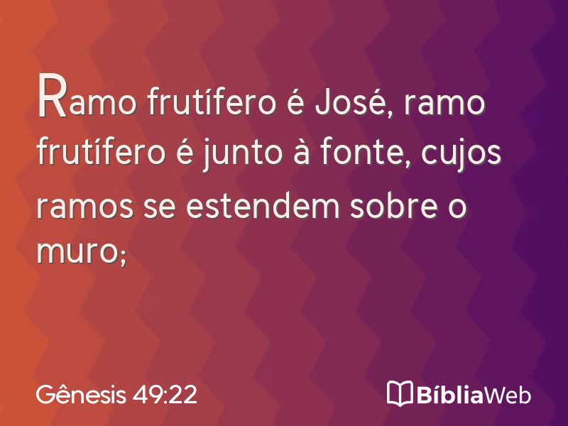 Gênesis 49:22 em imagem para compartilhar