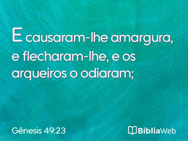 Gênesis 49:23 em imagem para compartilhar