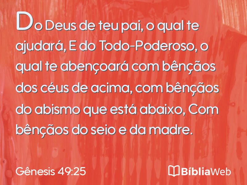 Gênesis 49:25 em imagem para compartilhar