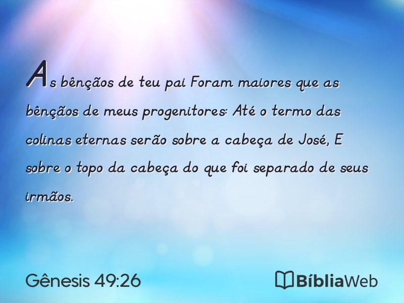 Gênesis 49:26 em imagem para compartilhar