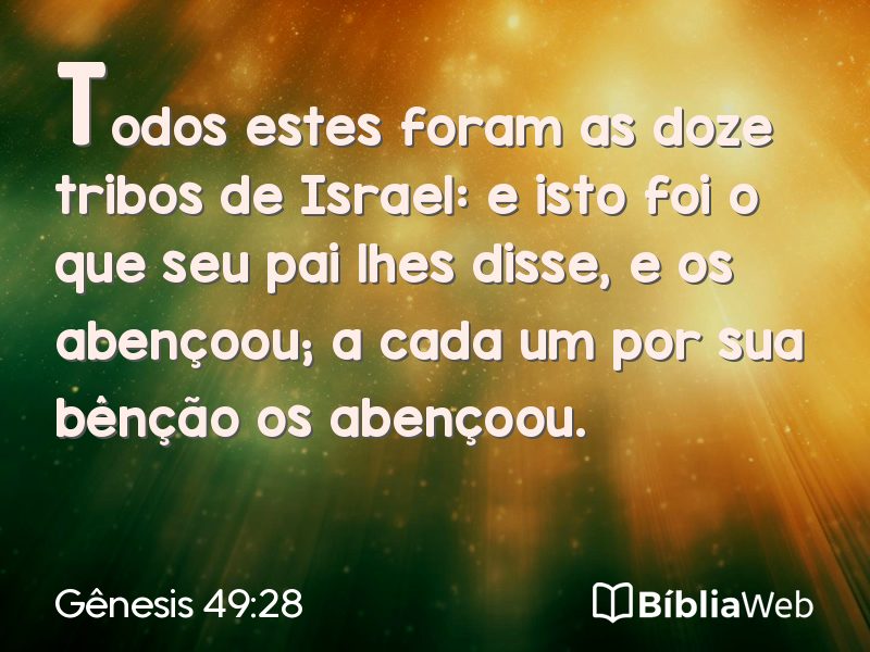 Gênesis 49:28 em imagem para compartilhar