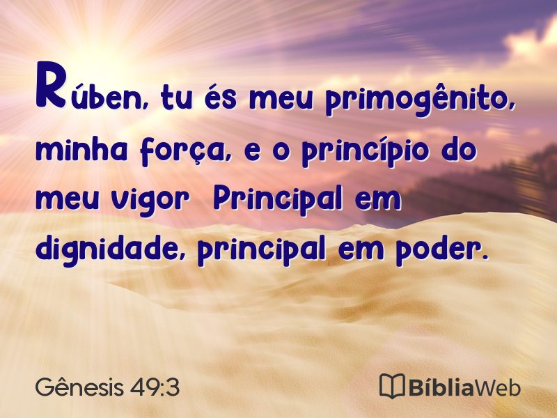Gênesis 49:3 em imagem para compartilhar