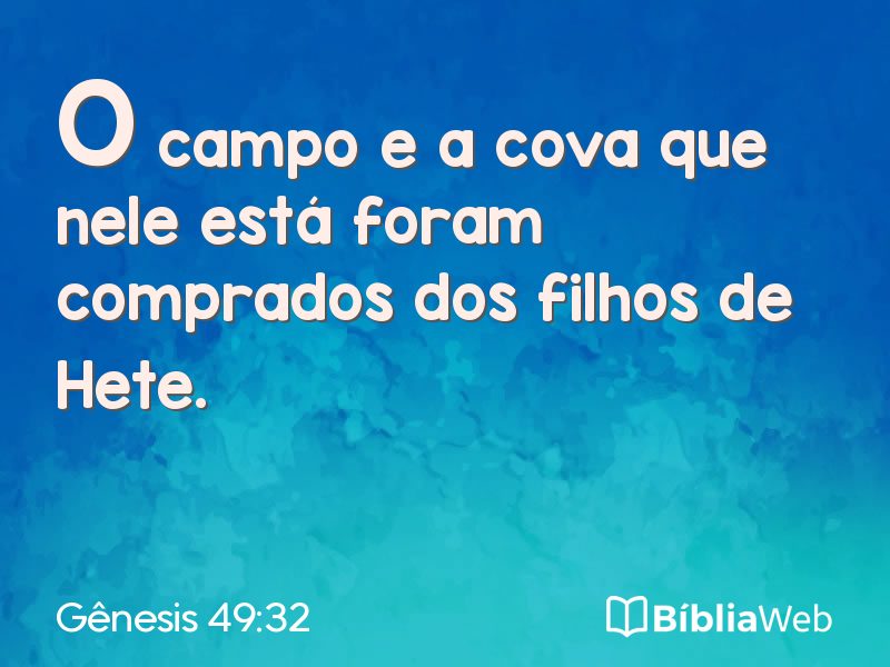 Gênesis 49:32 em imagem para compartilhar