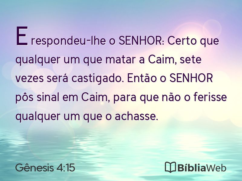 Gênesis 4:15 em imagem para compartilhar
