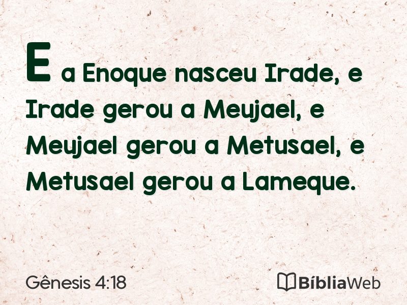 Gênesis 4:18 em imagem para compartilhar