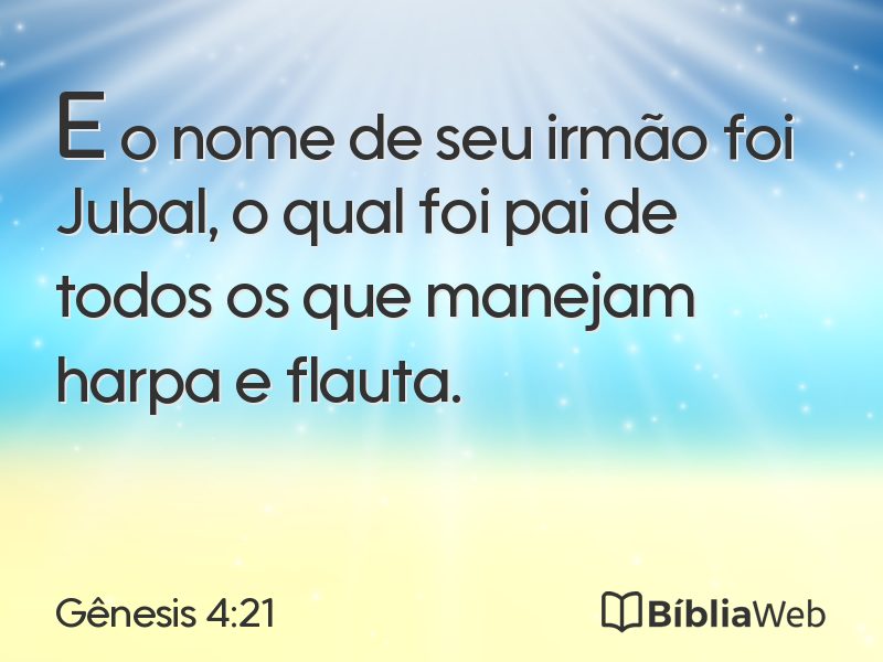 Gênesis 4:21 em imagem para compartilhar