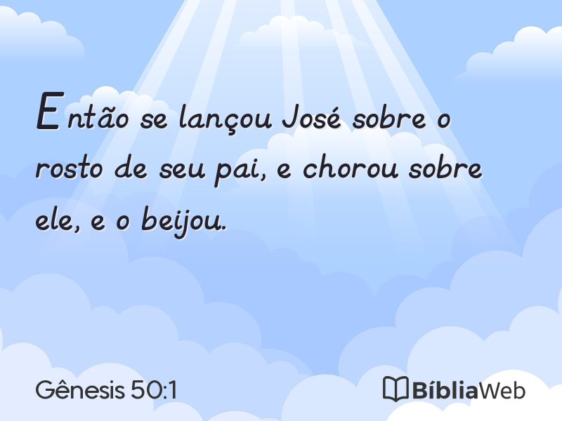 Gênesis 50:1 em imagem para compartilhar