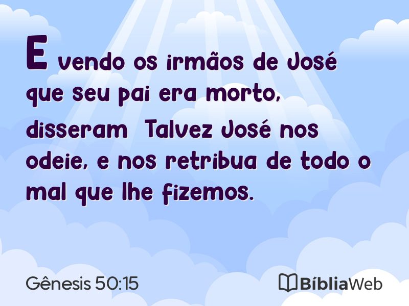 Gênesis 50:15 em imagem para compartilhar