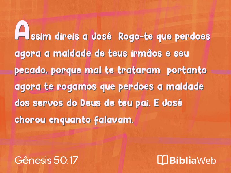 Gênesis 50:17 em imagem para compartilhar