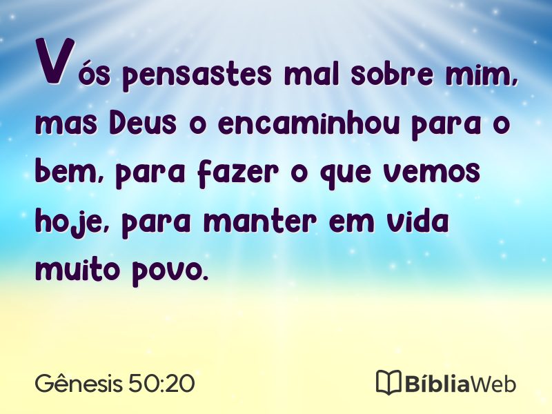 Gênesis 50:20 em imagem para compartilhar