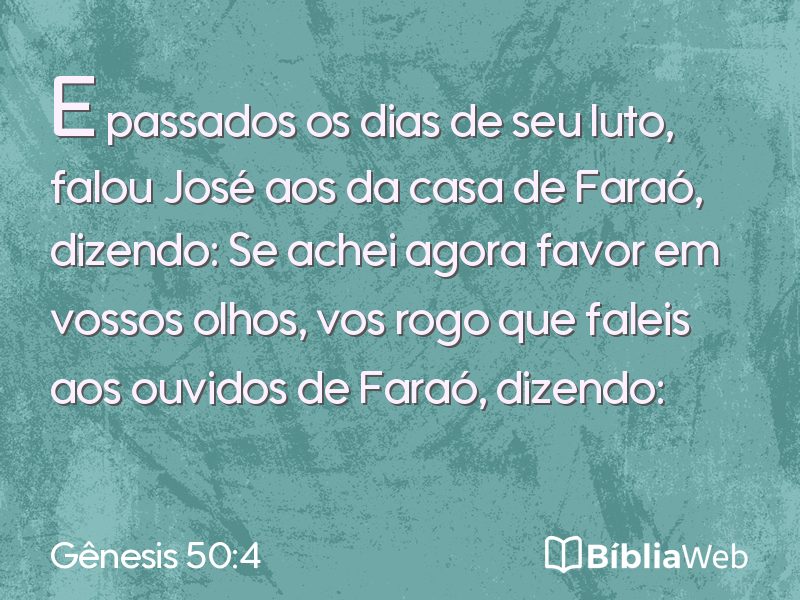 Gênesis 50:4 em imagem para compartilhar