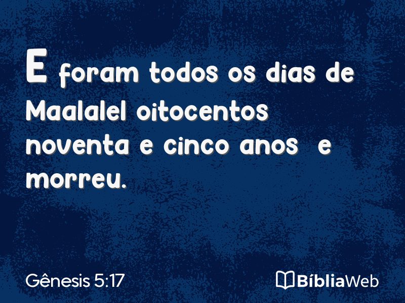 Gênesis 5:17 em imagem para compartilhar