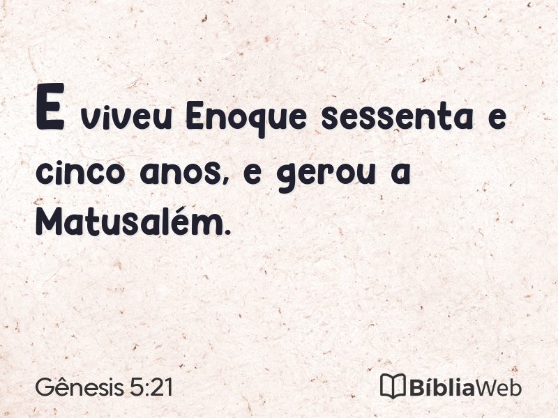 Gênesis 5:21 em imagem para compartilhar