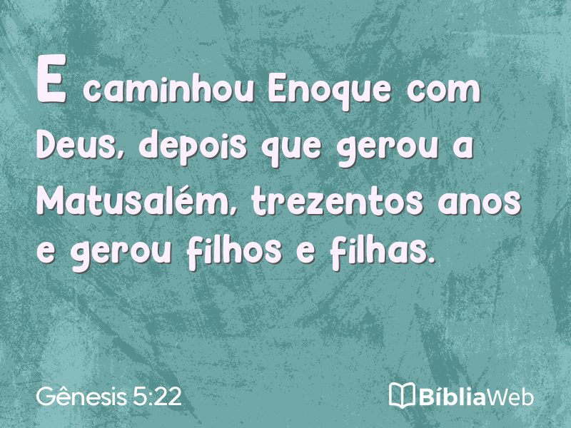 Gênesis 5:22 em imagem para compartilhar