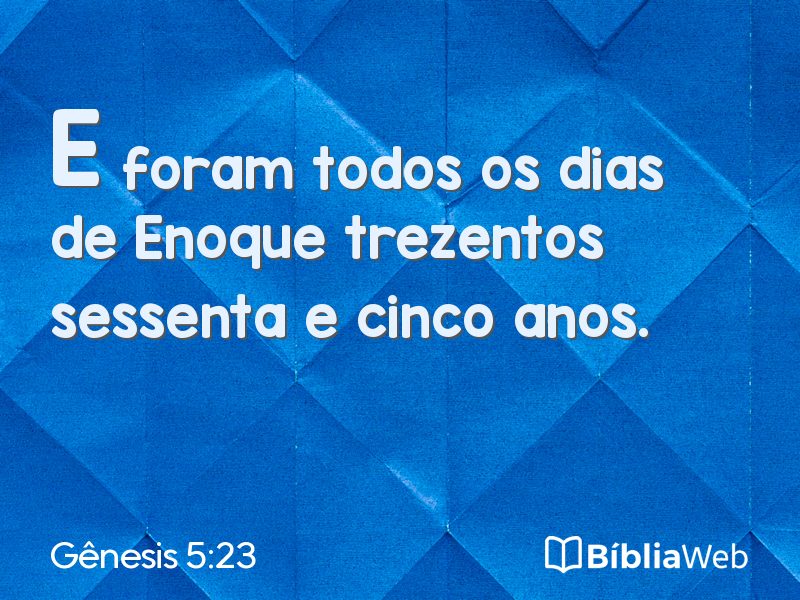 Gênesis 5:23 em imagem para compartilhar