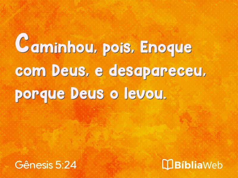 Gênesis 5:24 em imagem para compartilhar