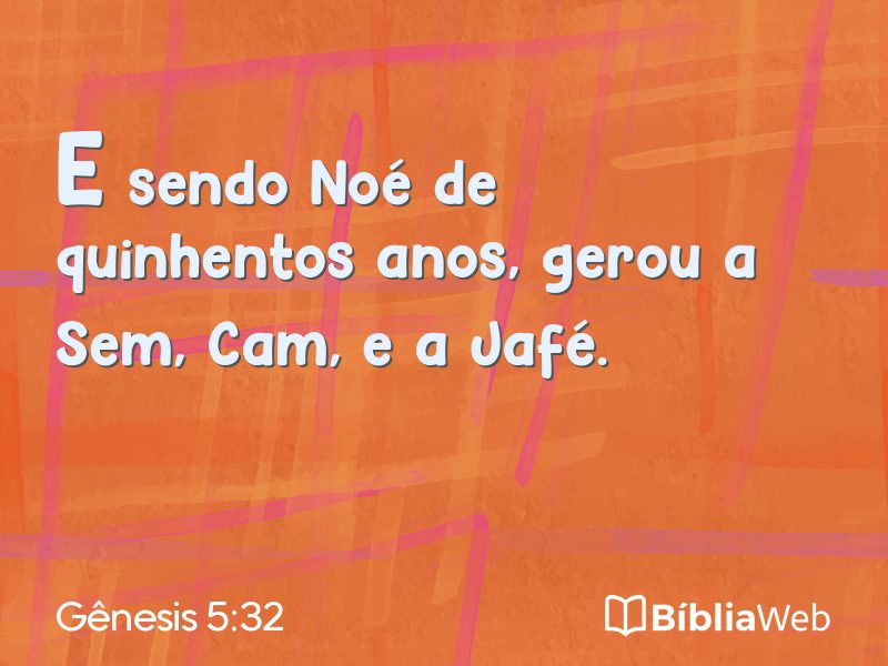 Gênesis 5:32 em imagem para compartilhar