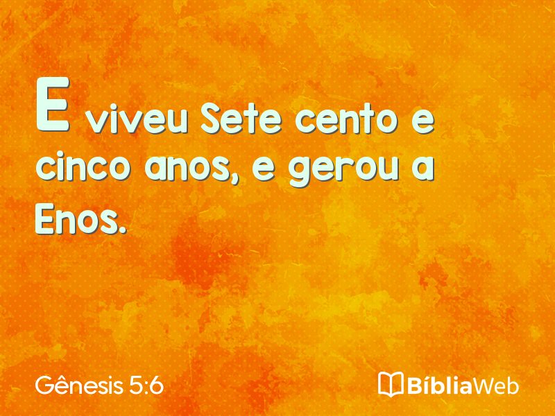 Gênesis 5:6 em imagem para compartilhar