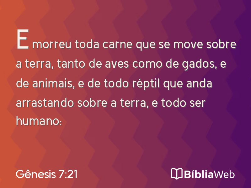 Gênesis 7:21 em imagem para compartilhar