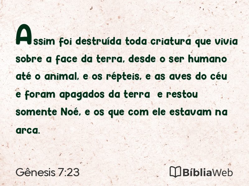 Gênesis 7:23 em imagem para compartilhar