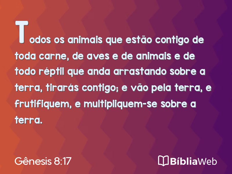 Gênesis 8:17 em imagem para compartilhar