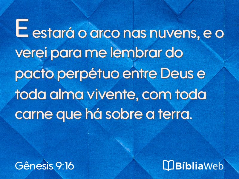 Gênesis 9:16 em imagem para compartilhar