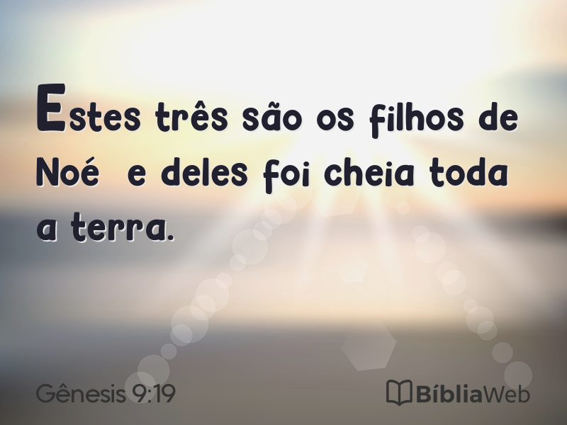 Gênesis 9:19 em imagem para compartilhar