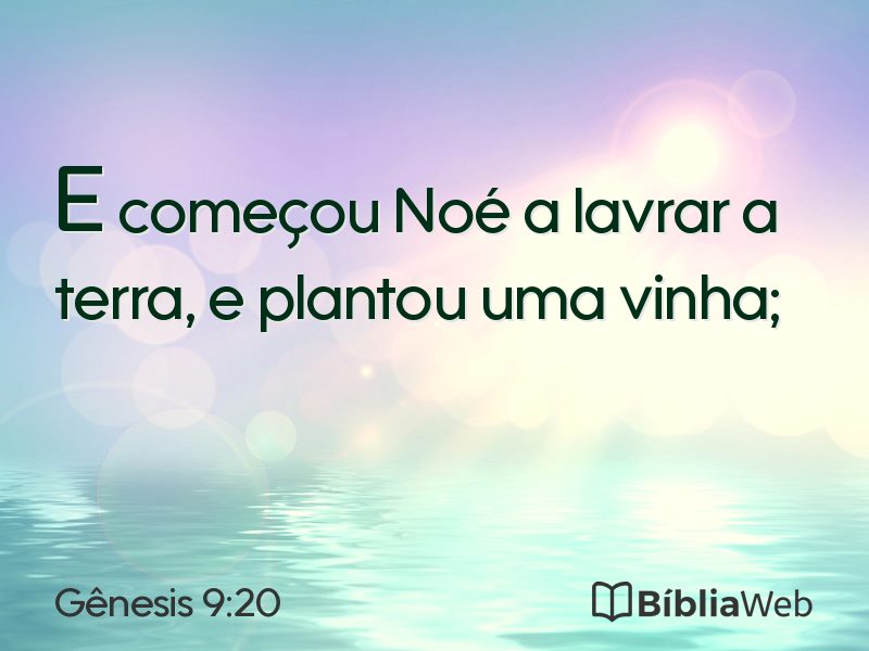 Gênesis 9:20 em imagem para compartilhar