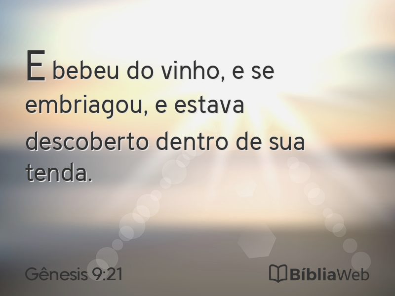 Gênesis 9:21 em imagem para compartilhar