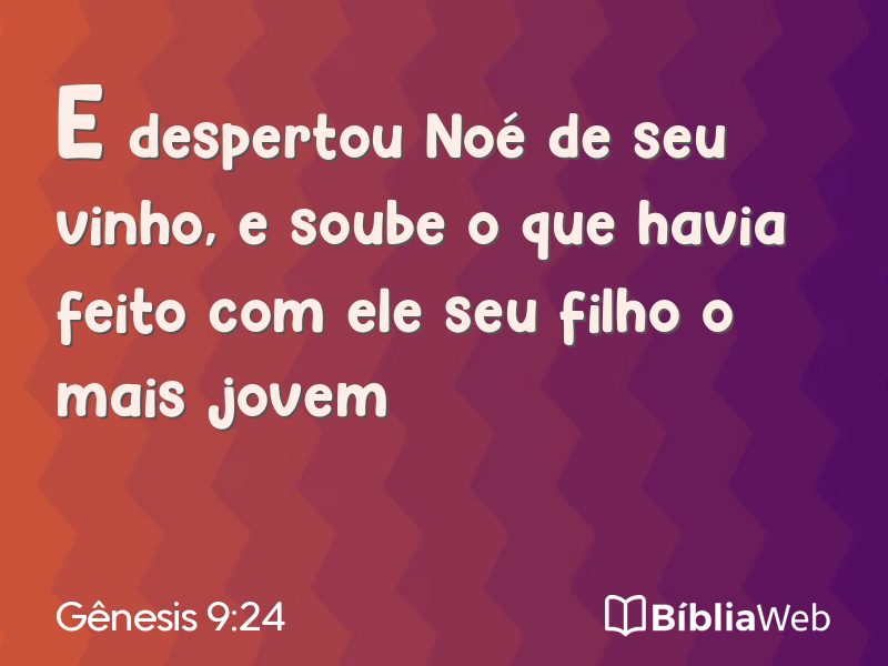 Gênesis 9:24 em imagem para compartilhar