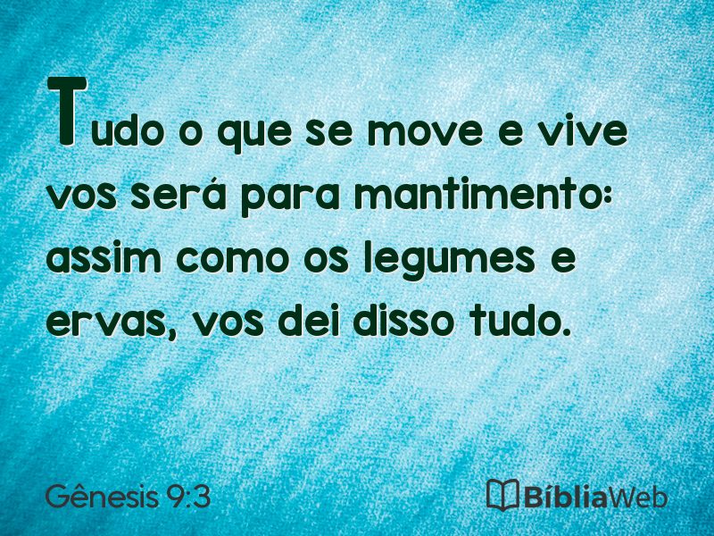 Gênesis 9:3 em imagem para compartilhar
