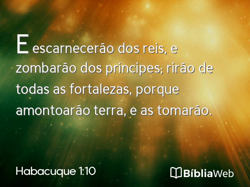Habacuque 1:10 em imagem para compartilhar